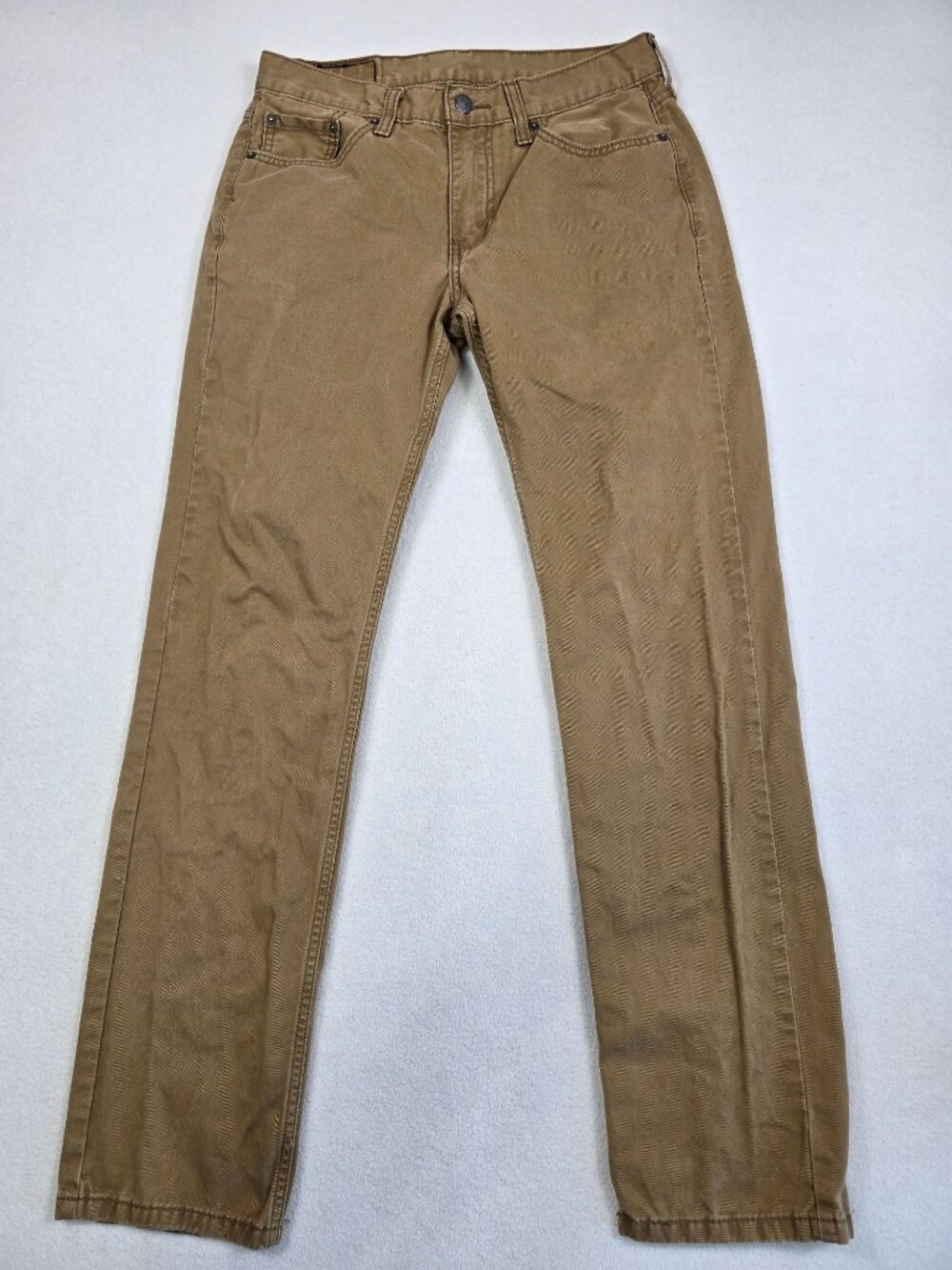 Levis Mens 514 W30 L32 Straight Fit Jeans  Cotton Khaki